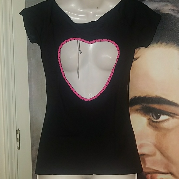 Too Fast Fiona Fin Shark on Anchor Holding Umbrella Top Heart Shape Cutout Back - Picture 3 of 8